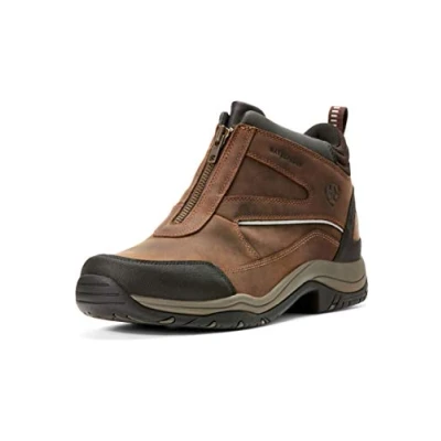 Image of ARIAT Mens Telluride Zip H20 Water Hydration Boots Copper Waterproof Sprayproof Moisture wicking lining Footwear UK Size 8