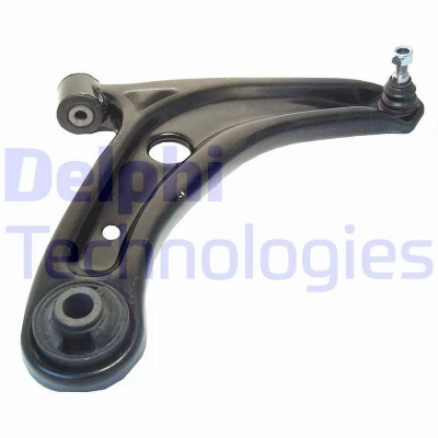 Image of 51350SAAE01, 51350SAAE11, 51350SAAG02, 51350SAAJ01, 51350SAGC01 Suspension Arm DELPHI TC1463 with ball joint Trailing Sheet Steel HONDA: Jazz 2