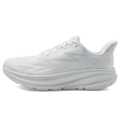 Image of HOKA Clifton 9 Road running shoes, Men&#039;s, Size: 7, White Textile/synthetics