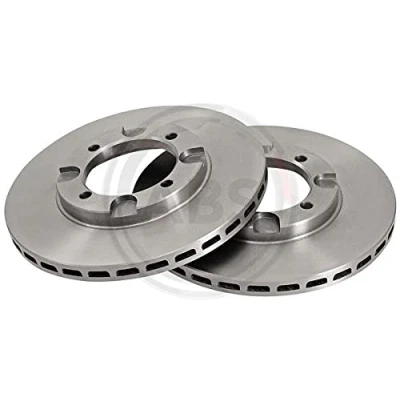 Image of MB238615, MB316677, MB366434 Brake disc A.B.S. 15516 242mm 18mm 4 Hole 104mm Vented MITSUBISHI: Lancer 3,