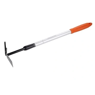 Image of BLACK+DECKER Cultivator Garden Rake and Hoe Adjustable Length 66 101 cm Cultivating Weeding Carbon Steel Head