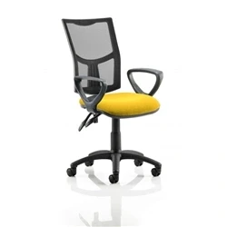 Image of Eclipse II Lever Task Operator Chair Black Mesh Back With KCUP1021