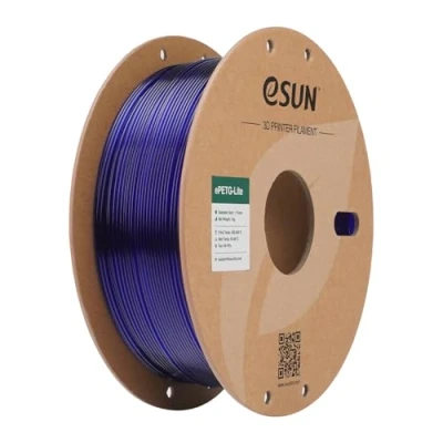 Image of eSUN PETG Filament 1.75mm, High Toughness Filament, 1KG Spool (2.2 LBS) 3D Printing for Printers,Blue