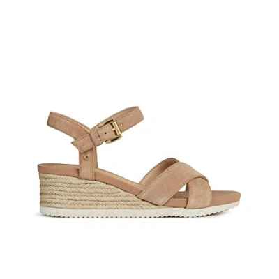 Image of Geox D ISCHIA CORDA women&#039;s Sandals in Beige