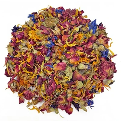 Image of Bunny Bistro Premium Flower 100% Natural Treat for Rabbits, Guinea Pigs &amp; Small Animals (200g)