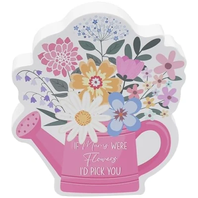 Image of The Leonardo Collection Mother&#039;s Day Mum Plaque Pink For Home Decor &amp; Gift Wooden and Acrylic Plaques Office Ideal Signs Birthday Gifts Women Mom