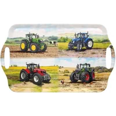 Image of Lesser &amp; Pavey British Designed Serving Tray Dinner For Multiple Uses Around The Home Trays Food Or Drinks Tractors Large