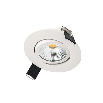Image of Integral ILDL65L005 Lux Ultra Slim Tilt 6.5w LED Downlight, matt White, IP40, 4000K, 670lm, 36 Beam