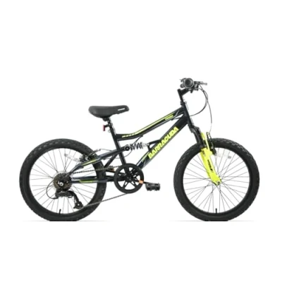 Image of Barracuda Charge 20&quot; Wheel Kids Boys Mountain Bike Dual Full Suspension Black Age 7+