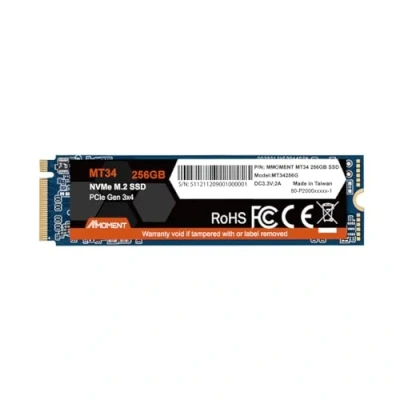 Image of MMOMENT 256GB NVMe M.2 2280 PCIe Gen 3x4, Solid State Drive Internal SSD (MT34 256GB)
