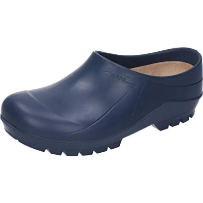Image of Nora Unisex Pu Comfy Clog, Blau, 3.5 UK