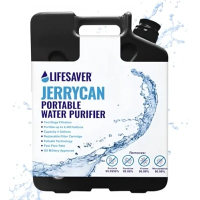Image of LifeSaver® Jerrycan (Black) Water Purifier up to 20,000 Litres Camping, Overlanding, Vanlife, Caravanning &amp; Emergency Preparedness