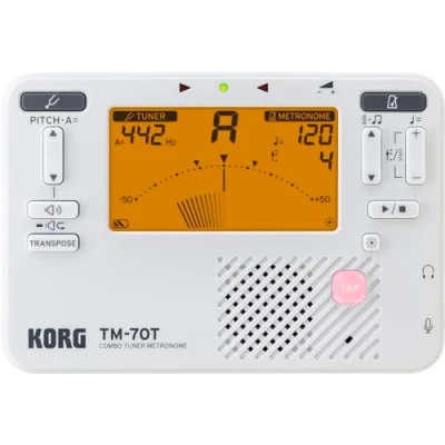 Image of Korg TM70 Combined Metronome and Chromatic Tuner White