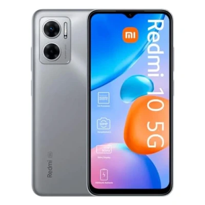 Image of Xiaomi Redmi 10 5G Smartphone, 6.58 Inch, 4GB RAM/64GB ROM, Dual SIM, Android 12, Silver