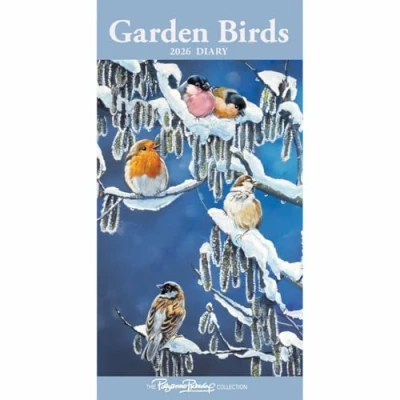 Image of Carousel Worldwide, Garden Birds by Pollyanna Pickering 2026 Slim Diary Planner