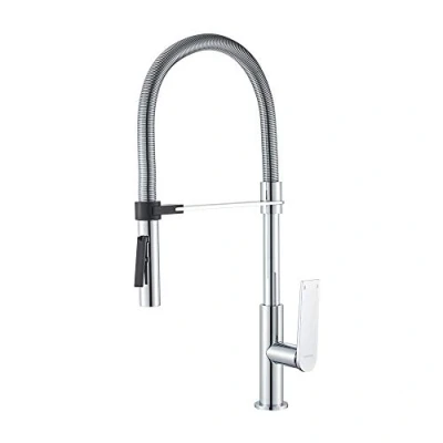Image of GRIFEMA LYON G14001 Professional Kitchen Mixer Taps with Pull Out Dual Function Spray Head and Flexible Spout, Chrome