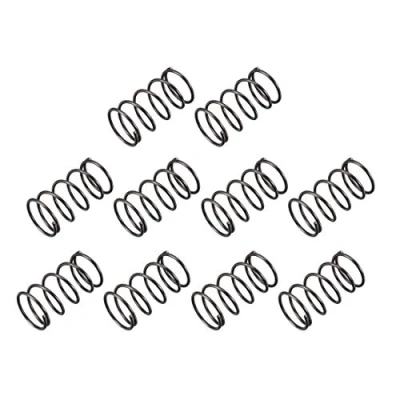 Image of sourcingmap Compression Spring 1.2mm Wire Dia , 16mm OD 30mm Free Length Steel Extension Spring,Black,10Pcs