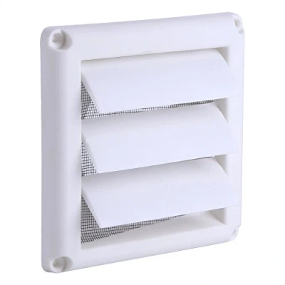 Image of 20 x 20cm Air Vent Cover Plastic Wall Grille 3 Flaps with Net Louvre Insect Proof and Anti Dust (20 * 20cm) Windows