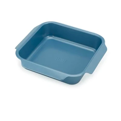 Image of Joseph Nest Oven Tray, Carbon Steel Roasting Tin with Non Stock Coating, Easy Pull Handles, 30Cm x 6.4Cm Blue