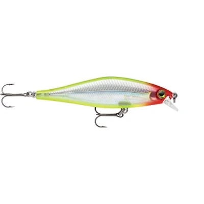 Image of Rapala Shadow Rap Lure with Three No. 6 Hooks, 0.6 1.2 m Swimming Depth, 11 cm Size, Clown