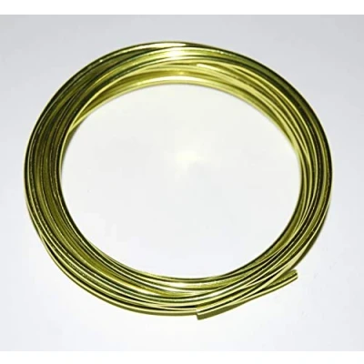 Image of celloexpress Aluminium Craft Wire 3mm x 5m (Diameter Length) 9 Guage (Yellow Green)