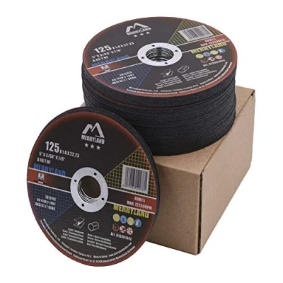 Image of Merryland Cutting Disc 125 Metal for Angle Grinder, X 1.0 22.23 mm Wheel 50 Pieces, INOX Stainless Steel Iron Universal 5 inch Type 41, Bravo Line B13081042