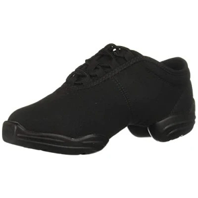 Image of Capezio Women&#039;s Canvas Dance Sneakers, Black, 4.5 UK