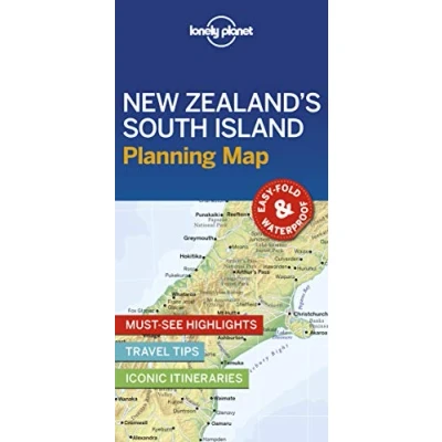Image of Lonely Planet New Zealand&#039;s South Island Planning Map