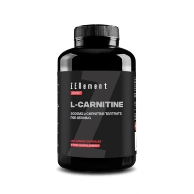 Image of L Carnitine 3000mg per dose Improves Sports Performance, Weight Loss, Energy Resistance High Strength 180 Vegan Capsules Non GMO, Gluten Free Zenement
