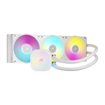 Image of Corsair iCUE LINK TITAN 360 RX RGB Liquid CPU Cooler 360mm AIO 3x RX120 Fans Included Fits Intel LGA 1851/1700, AMD AM5/AM4 System Hub White