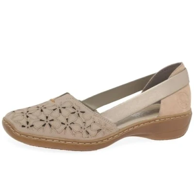 Image of Rieker Greenwald Womens Shoes 5 UK Cliff Beige