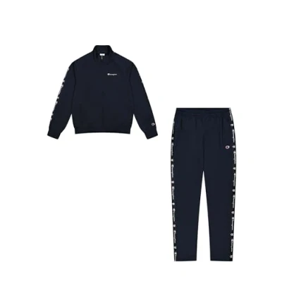 Image of Champion Retro Sport FULL ZIP Tracksuit Tracksuit, Men&#039;s, Size: Small, Navy