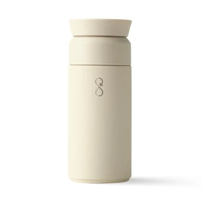 Image of Ocean Bottle Recycled Stainless Steel Brew Flask Eco Friendly &amp; Reusable Sand Stone 350ml