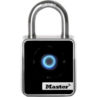 Image of Master Lock 4400EUREC Bluetooth Smart Padlock for Professional and Private Use, Indoor, Access with smartphone