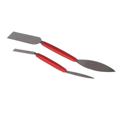 Image of PLASTERERS LEAF &amp; SQUARE TOOLS SET 2PCE BUILDING PLASTERING P118