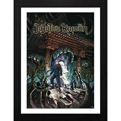 Image of GB EYE JUJUTSU KAISEN Itadori &amp; Sukuna Framed Print