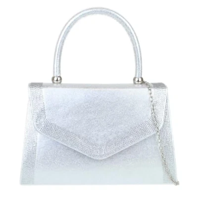 Image of Girly Handbags Womens Satin Sparkly Clutch Bag