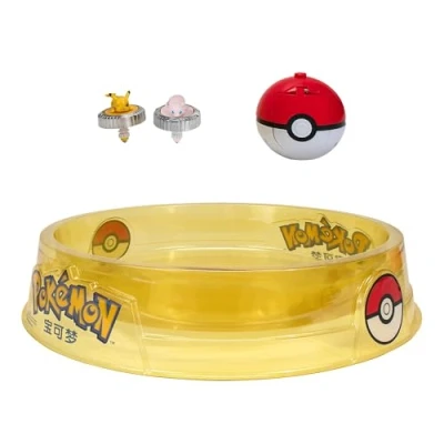 Image of Pokémon Battle Spinner Arena Set Two Spinners with Poké Ball Launchers and