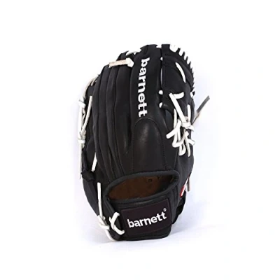 Image of GL 125 REG Competition baseball glove, genuine leather, outfield 12.5&#039;, Black (Left hand glove for right handers)