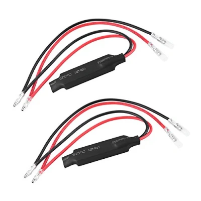 Image of Keenso 10W LED Light Load Resistor In line Motorcycle Resistors Turn Signal Indicator Fix Error Flash Controller (2 PCS)