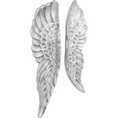 Image of vidaXL Wings Silver 91x31x5 cm Aluminium