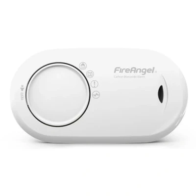 Image of FireAngel Carbon Monoxide Detector 10 Year Life Sealed Battery FA3820 Alarm for Home and Holiday Portable CO Travel Monitor White