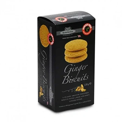 Image of Simpkins Sugar Free Ginger Biscuits 150g (2 Pack)