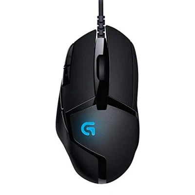 Image of Logitech G402 Hyperion Fury Wired Gaming Mouse, 4,000 DPI, Lightweight, 8 Programmable Buttons, DPI Switch Button, Compatible with PC/Mac Black