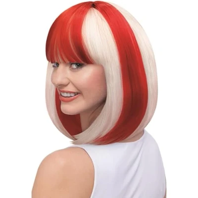 Image of Smiffys England Lola Wig, St George Fancy Dress, Adult Dress Up Wigs