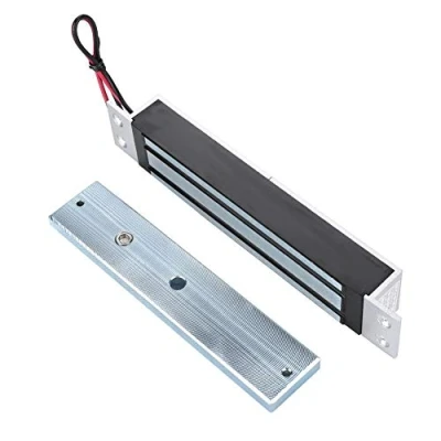 Image of Electric Magnetic Lock, DC12V 280kg/600Lbs Holding Force Electromagnet Lock with Secure NC Mode, for Door Access Control System