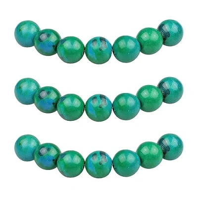 Image of MJDCB Round Stone Beads 10mm Phoenix Loose Gemstone for Jewelry Making Bracelet Necklace 35pcs