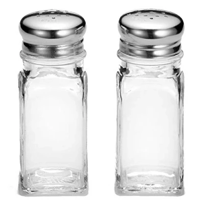 Image of Tablecraft Square Salt and Pepper Shakers Set of 2 154S&amp;P Glass