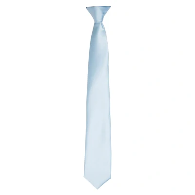 Image of Premier Unisex Adult Colours Satin Tie (Light Blue) One Size