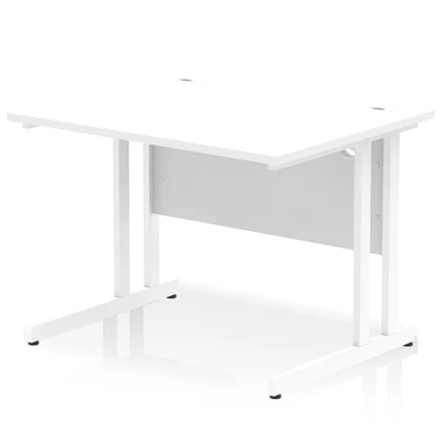 Image of Impulse 1000/800 Rectangle White Cantilever Leg Desk MI002190